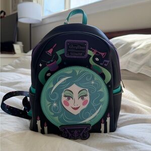 Loungefly Black and Teal Backpack with Enchanting Design